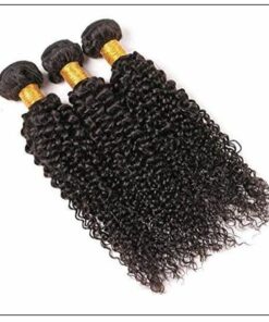 Brazilian Kinky Curly Remy Human Hair Weave img 4 min