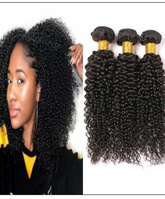 Brazilian Kinky Curly Remy Human Hair Weave img-min