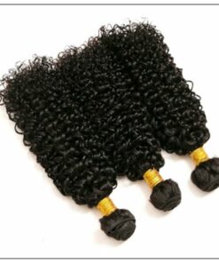 Brazilian Kinky Curly With Closure Hair Extensions img 2-min