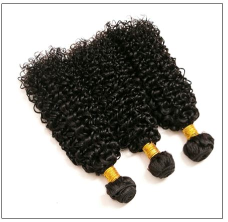 Brazilian Kinky Curly With Closure Hair Extensions img 2-min