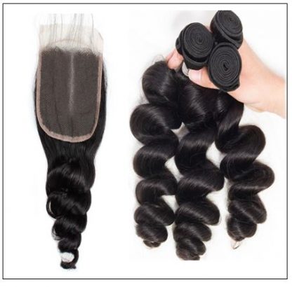 Brazilian Loose Wave Closure Hair Weave img 2-min