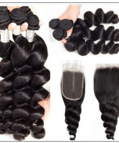 Brazilian Loose Wave Closure Hair Weave img 3-min