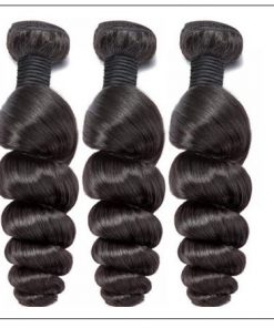 Brazilian Natural Loose Wave Virgin Weft Hair Extensions 2-min