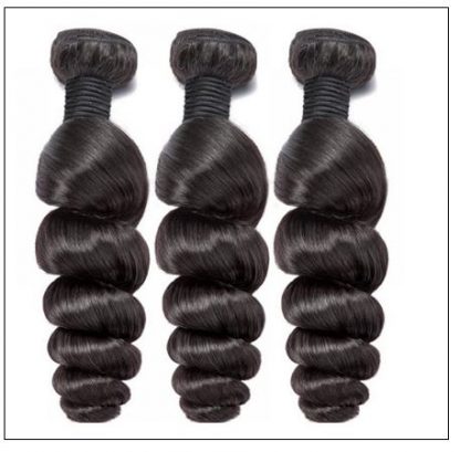 Brazilian Natural Loose Wave Virgin Weft Hair Extensions 2-min