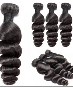 Brazilian Natural Loose Wave Virgin Weft Hair Extensions 3-min