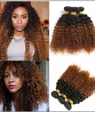 Brazilian Ombre Kinky Curly Hair Weave IMG min 1