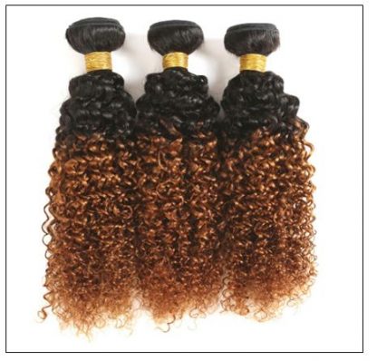 Brazilian Ombre Kinky Curly Hair Weave img 2