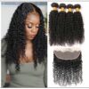 100% Virgin Hair Kinky Curly 3 Pcs With 13×4 Frontal IMG-min