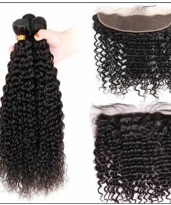 100% Virgin Hair Kinky Curly 3 Pcs With 13×4 Frontal img 3-min