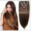 #2 Dark Brown Clip In Hair Extensions Virgin Hair img-min