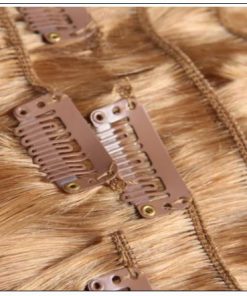 #27 Platium Blonde Clip In Hair Virgin Hair Extensions IMG 3-min