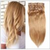 #27 Platium Blonde Clip In Hair Virgin Hair Extensions IMG-min