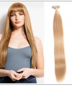 #27 strawberry blonde straight tape in hair extension 100% virgin hair img-min