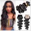 3 Bundles Body Wave With 4x4 Fake Scalp Closure Virgin Hair Natural Color img-min