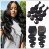 3 Bundles Brazilian Body Wave With Lace Closure img-min