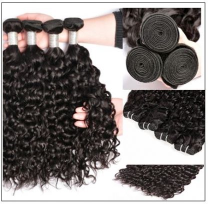 3 Bundles Brazilian Water Wave Virgin Hair Extension With Closure IMG 2-min