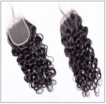 3 Bundles Brazilian Water Wave Virgin Hair Extension With Closure IMG 4-min