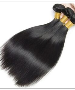 3 Bundles Peruvian Straight Hair Weft With Closure img 4-min
