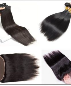 3 Bundles Straight Human Virgin Hair With 360 Lace Frontal img 3-min