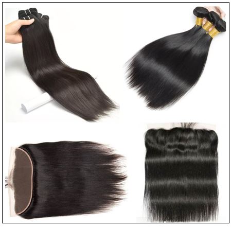 3 Bundles Straight Virgin Hair With Lace Frontal img 3-min