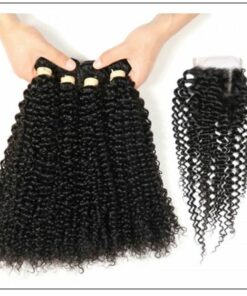 3 Bundles Virgin Hair Kinky Curly With 4×4 Inch Lace Closure IMG 4-min