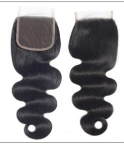 3 Pcs Body Wave Virgin + Human Hair With Lace Closure img 3-min