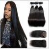3 bundles Indian straight hair with closure IMG-min