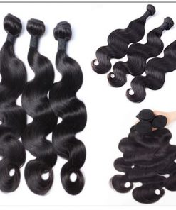 3 bundles Malaysian body wave with closure img 2