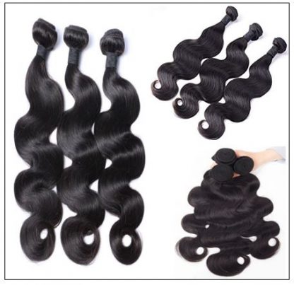 3 bundles Malaysian body wave with closure img 2