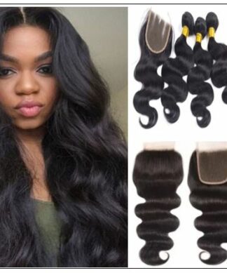 3 bundles Malaysian body wave with closure img