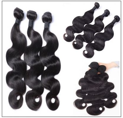 3 bundles body wave virgin hair with 360 frontal img 3