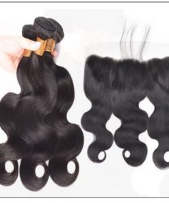 3 bundles body wave virgin hair with 360 frontal img 4