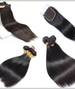 3 bundles raw virgin straight hair with lace closure IMG 4 min