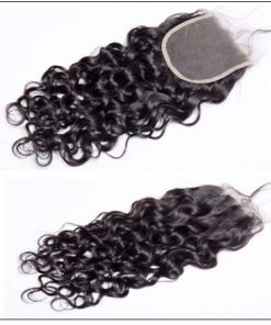 3 bundles water wave virgin with 4×4 inch lace closure free part closure img 3-min