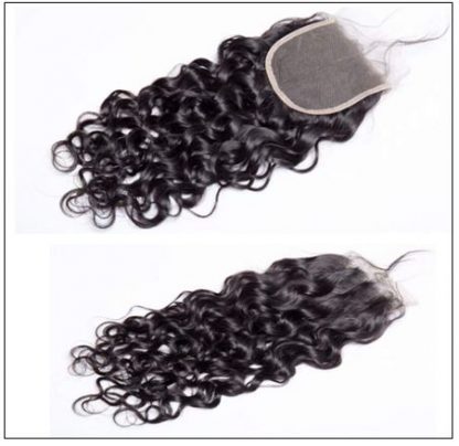 3 bundles water wave virgin with 4×4 inch lace closure free part closure img 3-min