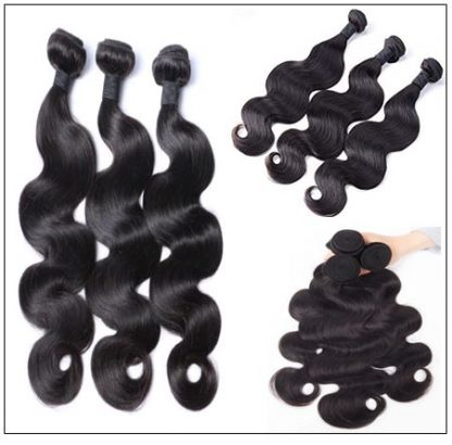 3Pcs Virgin+ Brazilian Body Wave Hair With Lace Closure img 4-min