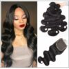 3Pcs Virgin+ Brazilian Body Wave Hair With Lace Closure img-min