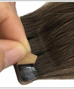 #4 dark brown Straight tape in hair extension 100%virgin hair img 4-min