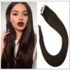 #4 dark brown Straight tape in hair extension 100%virgin hair img-min