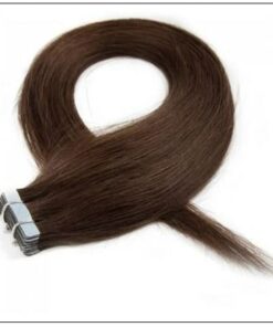 4 medium brown Straight tape in hair extension 100virgin hair img 4 min
