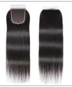 5x5 HD Lace Closure Straight Hair Deep Parting Transparent Lace Closure Invisible Knots Natural Virgin hair img 3-min