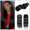 5x5 HD Lace Closure Straight Hair Deep Parting Transparent Lace Closure Invisible Knots Natural Virgin hair img-min