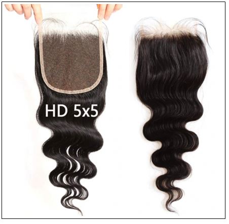 5x5 HD Lace Closure with Bundles Invisible Knots Body Wave Hair Weaves With Transparent Lace Closure Human Hair img 3-min