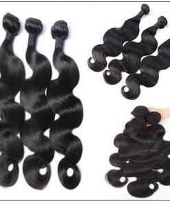 5x5 HD Lace Closure with Bundles Invisible Knots Body Wave Hair Weaves With Transparent Lace Closure Human Hair img 4-min