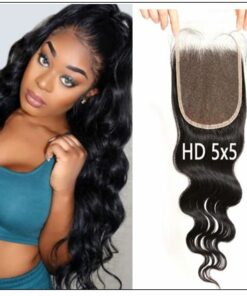 5x5 HD Lace Closure with Bundles Invisible Knots Body Wave Hair Weaves With Transparent Lace Closure Human Hair img-min