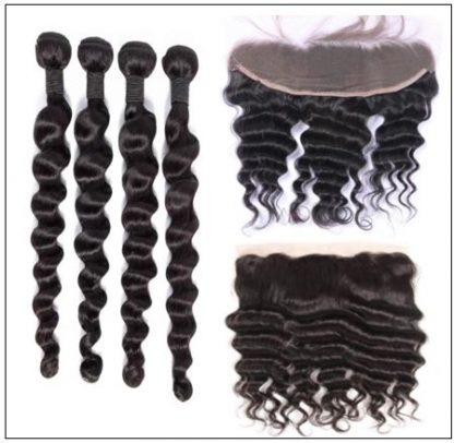 Bundles Loose Deep Wave Human Hair With 13x4 Frontal img 2-min