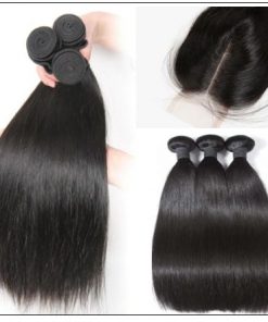 Bundles Straight Human Hair With Lace Frontal img 3-min