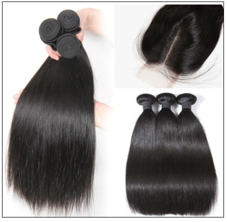 Bundles Straight Human Hair With Lace Frontal img 3-min