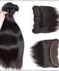 Bundles Straight Human Hair With Lace Frontal img 4 min