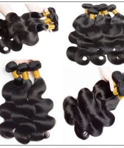 Indian body wave hair weft with closure img 4
